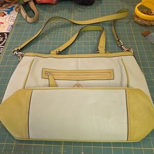 Coach Laura Leather Large Tote Shoulder Handbag